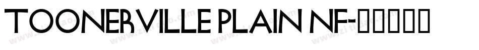 Toonerville Plain NF字体转换